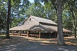 The tabernacle of Pleasant Grove Camp Meeting Ground