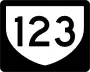 Highway 123 marker
