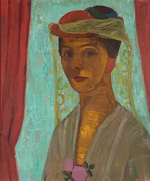 Self-Portrait with Hat and Veil(1907)