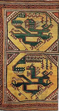Phoenix and Dragon carpet, 164 x 91&nbsp;cm, Anatolia, circa 1500, Pergamon Museum, Berlin