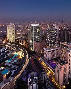 Platinum Tower, aerial view