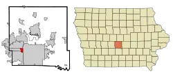 Location in the State of Iowa