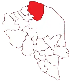 Location of Ravar County in&nbsp;Kerman&nbsp;province