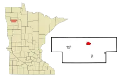 Location of Plummer, Minnesota