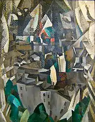 Robert Delaunay, 1910–11, La ville no. 2, oil on canvas, 146 x 114&nbsp;cm, Musée National d'Art Moderne, Paris