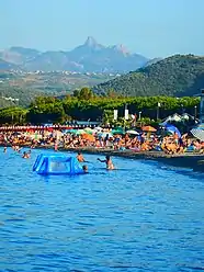 Rocca Salvatesta north side seen from nature reserve of Marinello