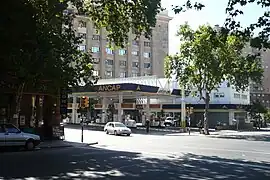 ANCAP filling station next to the headquarters