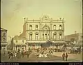Royal Arcade, Melbourne, ca. 1854, watercolour on paper; 62 x 81&nbsp;cm. National Library of Australia.
