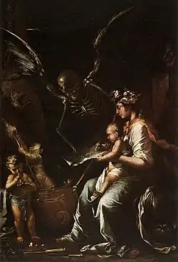 Human Fragility (c. 1656), oil on canvas, 199 x 134 cm., Fitzwilliam Museum