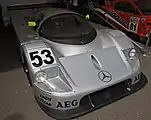 A Sauber-Mercedes C9 No. 53 car that raced in the 1000&nbsp;km Nürburgring on show in 2008.