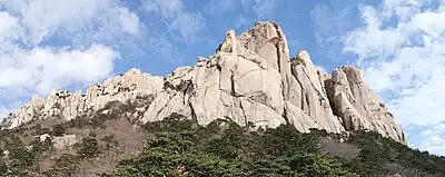 Ulsanbawi is a rock with 6 peaks