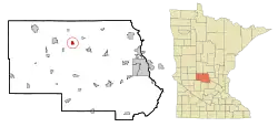 Location of Freeportwithin Stearns County, Minnesota