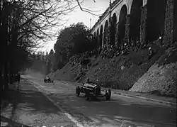 Tazio Nuvolari passing at the 1935 Grand Prix de Pau.