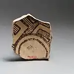 Terracotta base and lower body of a vessel; 3800-3300 BC; terracotta; length: 7.5 cm (215⁄16 in.); Metropolitan Museum of Art (New York City)