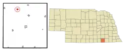 Location of Carleton, Nebraska