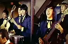 The Beau Brummels in Village of the Giants (1965). From left: Ron Elliott, Declan Mulligan, Sal Valentino, Ron Meagher, John Petersen.