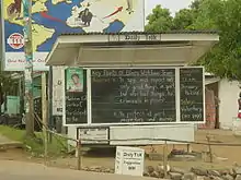 Image 31The Daily Talk is a street blackboard announcing news on Monrovia's Tubman Boulevard. (from Culture of Liberia)