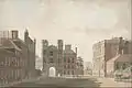 Whitehall Showing Holbein's Gate and Banqueting Hall, Thomas Sandby, c. 1760, viewed from the south