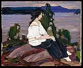 Figure of a Lady, Laura, Fall 1915. Sketch. McMichael Canadian Art Collection, Kleinburg