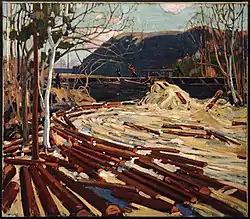 The Drive, Winter 1916–17. 120 × 137.5&nbsp;cm. University of Guelph Collection, Art Gallery of Guelph, Guelph