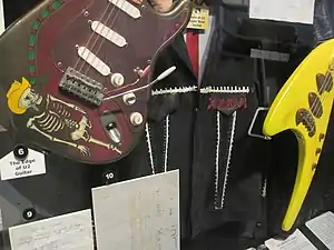 Bono's jacket from the halftime show, on display in the Rock and Roll Hall of Fame