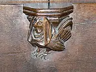 Ulm minster, Germany: a harpy