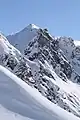 View from the Nova Stoba hut to the Valisera mountain (2,716&nbsp;m) of the western silvretta in the Montafon