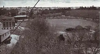 Overlooking Jubilee Oval with the Barr Smith Library to the left (c. 1934)