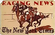 Art print by Vincent Schofield Wickham, in Racing News, New York Times.