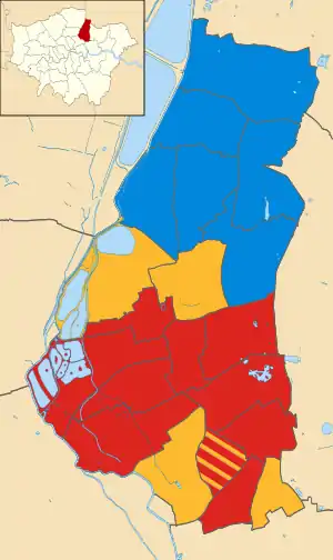 Waltham Forest 2002 results map