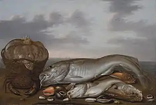 Still life with a basket of sole, 1646