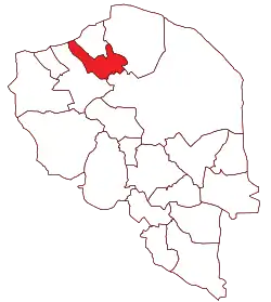 Location of Zarand County in&nbsp;Kerman&nbsp;province
