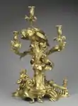 Candelabrum; by Jean Joseph de Saint-Germain; c.1750; gilt bronze; overall: 72.4 x 49.3 x 39.7&nbsp;cm; Cleveland Museum of Art (Cleveland, Ohio, US)