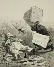 Political Comedy (1859) lithograph (23.65 x 18.89&nbsp;cm) Los Angeles County Museum of Art of Art