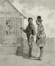 Jardin Zoologique (Uylenspiegel, no. 20, 15 June 1856) lithograph (20.32 x 17.15&nbsp;cm) Los Angeles County Museum of Art